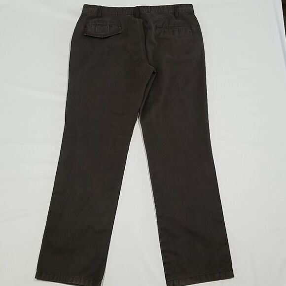 Springfield Pants Men's 36 Chino Dark Grey Straight Leg Flat Front 100% Cotton - Picture 4 of 10